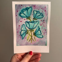 Load image into Gallery viewer, "A Lovely Bouquet" Spring Flower Mini Original Mixed Media Painting