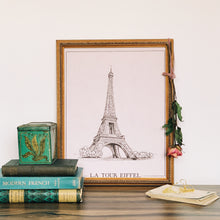 Load image into Gallery viewer, A Walk Through Paris Collection: La Tour Eiffel Art Print