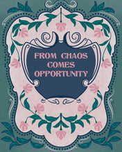 Load image into Gallery viewer, Positive Quote with Art Nouveau + Vintage Floral Accents