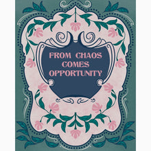 Load image into Gallery viewer, Positive Quote with Art Nouveau + Vintage Floral Accents