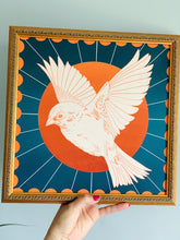 Load image into Gallery viewer, Hope Collection: Flying Bird with Wings Stamp Style Art Print