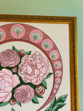 Load image into Gallery viewer, Special Release: Art Nouveau Pink Peonies w/ Halo Art Print