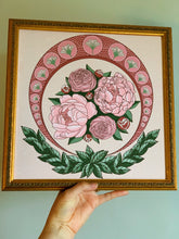 Load image into Gallery viewer, Special Release: Art Nouveau Pink Peonies w/ Halo Art Print