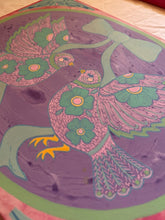 Load image into Gallery viewer, Spring Folk Inspired Love Birds with Colorful Flowers Original Mixed Media Painting