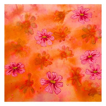 Load image into Gallery viewer, 2 Pink Pressed Cosmos Flower Original Mixed Media Painting