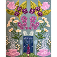 Load image into Gallery viewer, Secret Garden Motherhood Joy Of Tea Original Mixed Media Painting