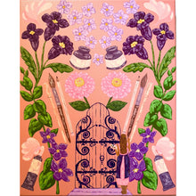 Load image into Gallery viewer, Secret Garden Motherhood Joy Of Creating Original Mixed Media Painting