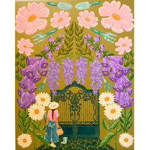 Load image into Gallery viewer, Secret Garden Motherhood Joy Of Gardening Original Mixed Media Painting