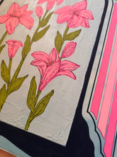 Load image into Gallery viewer, Spring Pink Lily Garden Lovers Original Mixed Media Painting