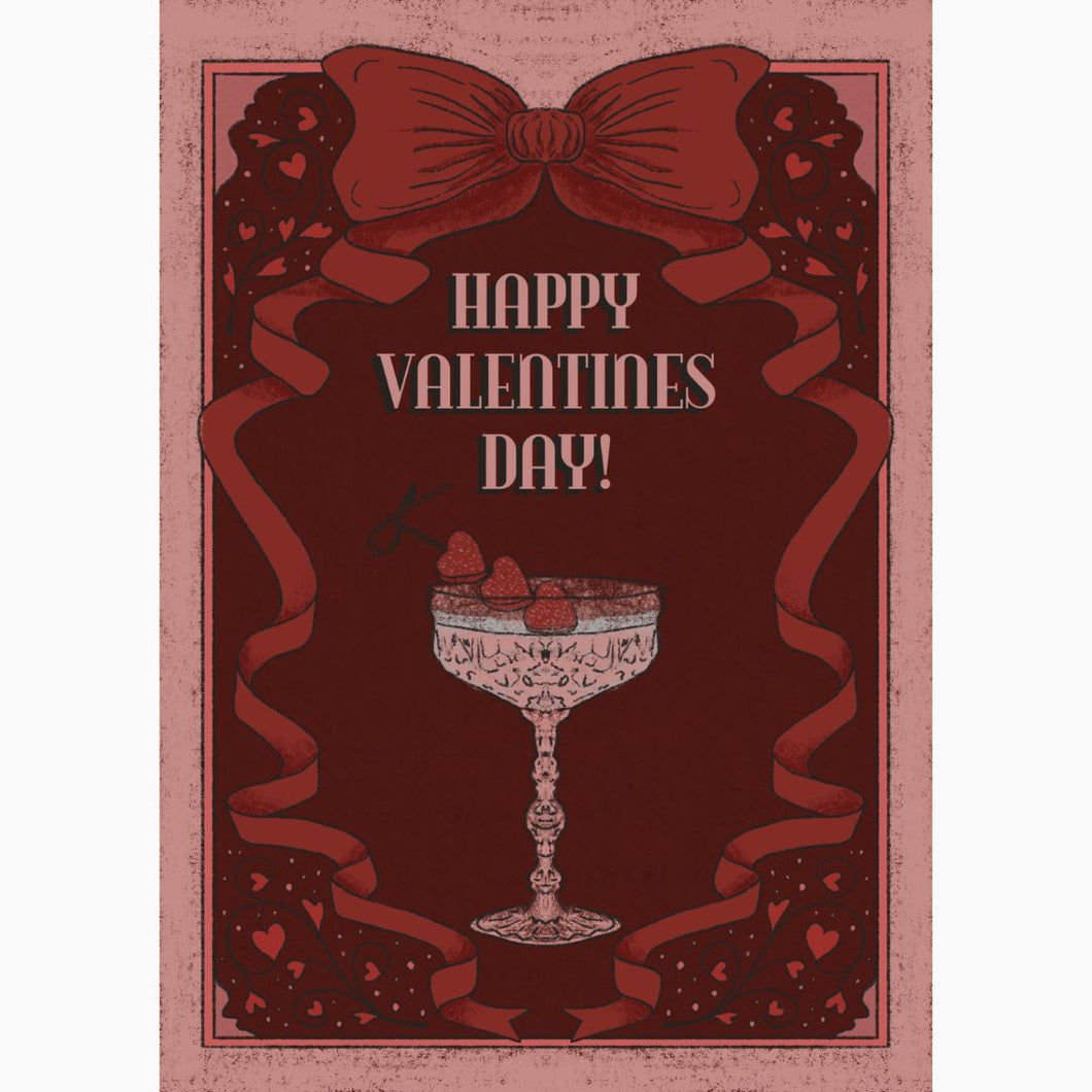 1920's Cocktail Valentine's Day Greeting Card