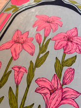 Load image into Gallery viewer, Spring Pink Lily Garden Lovers Original Mixed Media Painting