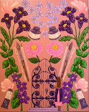 Load image into Gallery viewer, Secret Garden Motherhood Joy Of Creating Original Mixed Media Painting