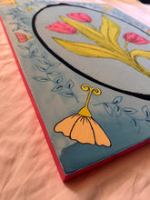 Load image into Gallery viewer, Spring Pink Tulip Garden Lovers Original Mixed Media Painting