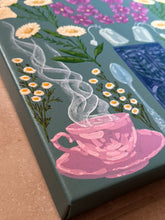 Load image into Gallery viewer, Secret Garden Motherhood Joy Of Tea Original Mixed Media Painting