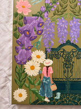 Load image into Gallery viewer, Secret Garden Motherhood Joy Of Gardening Original Mixed Media Painting