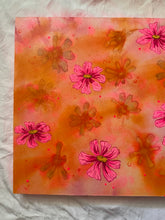 Load image into Gallery viewer, 2 Pink Pressed Cosmos Flower Original Mixed Media Painting