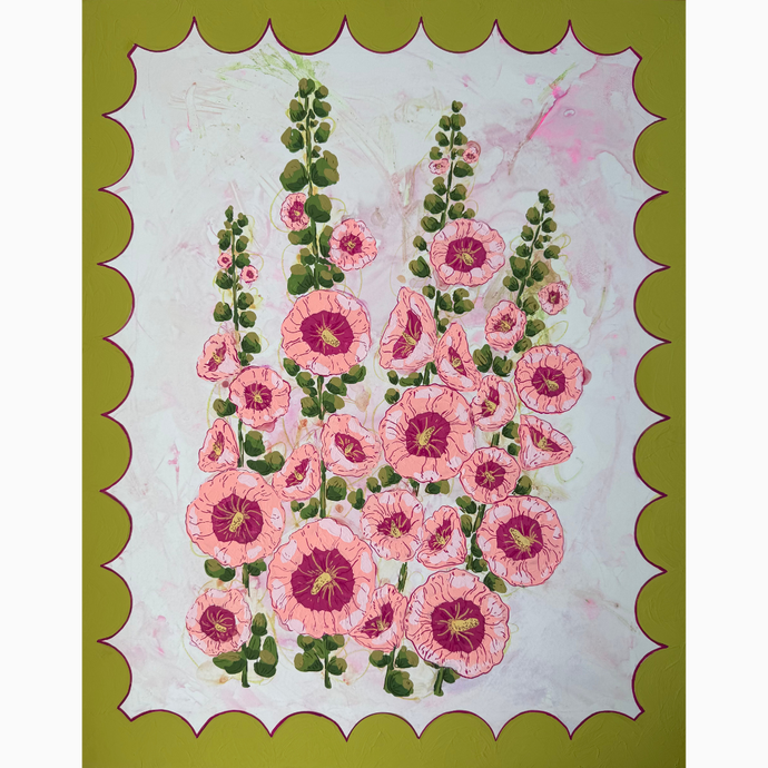 Mother Daughter Ensemble Series Original Mixed Media Painting 16