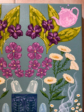Load image into Gallery viewer, Secret Garden Motherhood Joy Of Tea Original Mixed Media Painting