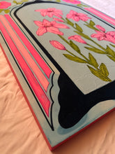 Load image into Gallery viewer, Spring Pink Lily Garden Lovers Original Mixed Media Painting