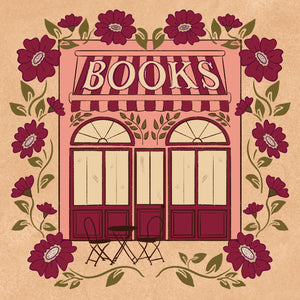 Between Pages & Petals Collection: A Local Bookshop Art Print