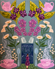 Load image into Gallery viewer, Secret Garden Motherhood Joy Of Tea Original Mixed Media Painting