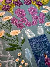 Load image into Gallery viewer, Secret Garden Motherhood Joy Of Tea Original Mixed Media Painting