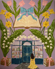 Load image into Gallery viewer, Secret Garden Motherhood Joy Of Reading Original Mixed Media Painting