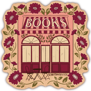 Local Bookshop Nostalgic Vintage Style Vinyl Matte Sticker