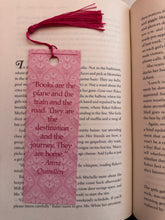 Load image into Gallery viewer, Pink Art Nouveau Pattern Design Bookmark with Tassel
