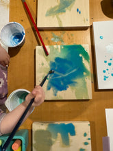 Load image into Gallery viewer, Mother Daughter Ensemble Series Original Mixed Media Painting 2
