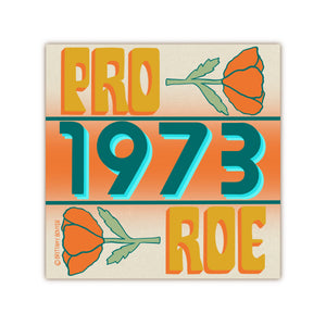 Pro Roe Pro Choice Abortion Rights Vinyl Matte Sticker