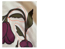 Load image into Gallery viewer, *MISPRINTED TEES* NEW 2025 Uterus Anatomy Screen Printed Ivory with Maroon Ringer Tee