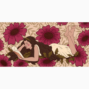 Between Pages & Petals Collection: A Garden Reader Art Print