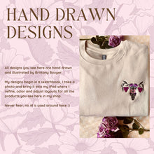 Load image into Gallery viewer, Embroidered Women's Empowerment Sweatshirt: Floral Uterus Crewneck