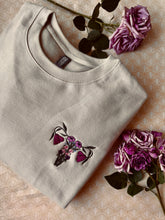 Load image into Gallery viewer, Embroidered Women's Empowerment Sweatshirt: Floral Uterus Crewneck