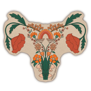 Rainbow Baby Uterus Body Anatomy Vinyl Matte Sticker Set