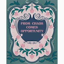Load image into Gallery viewer, Positive Quote with Art Nouveau + Vintage Floral Accents