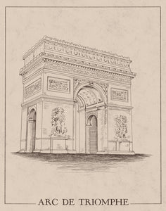 A Walk Through Paris Collection: Arc De Triomphe Art Print