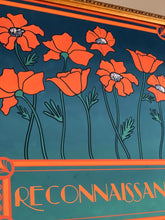 Load image into Gallery viewer, Art Nouveau Orange Poppy Floral Vintage Inspired Art Print